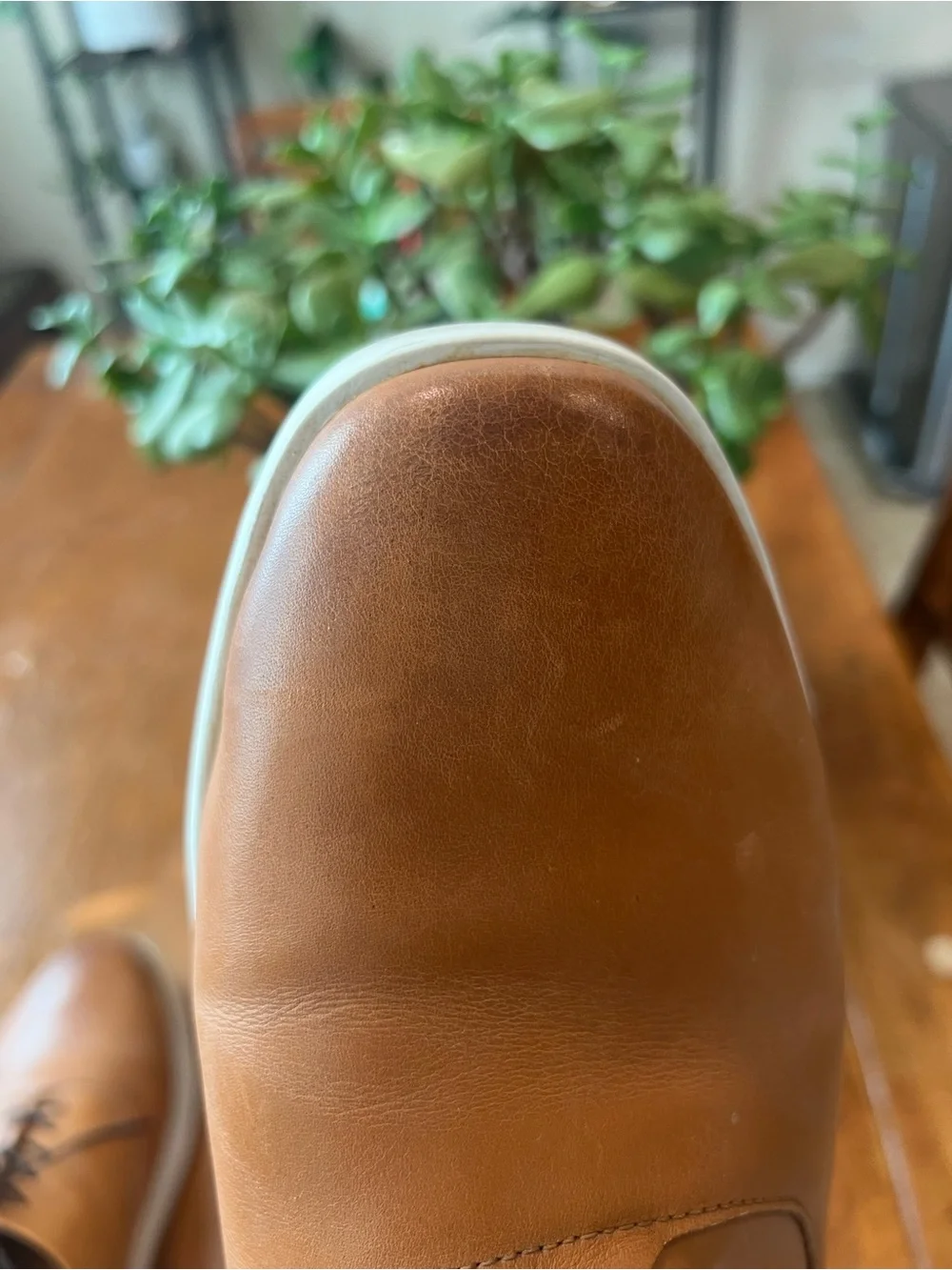Wolf & Shepherd Men’s Brown Leather Dress Shoes Size 11 Comfort Oxford Portugal